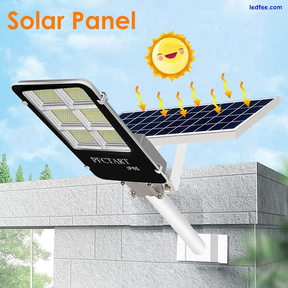 1000W Solar Street Lights Outdoor Dusk to Dawn Wall Lamp Solar Power Flood Light 2 