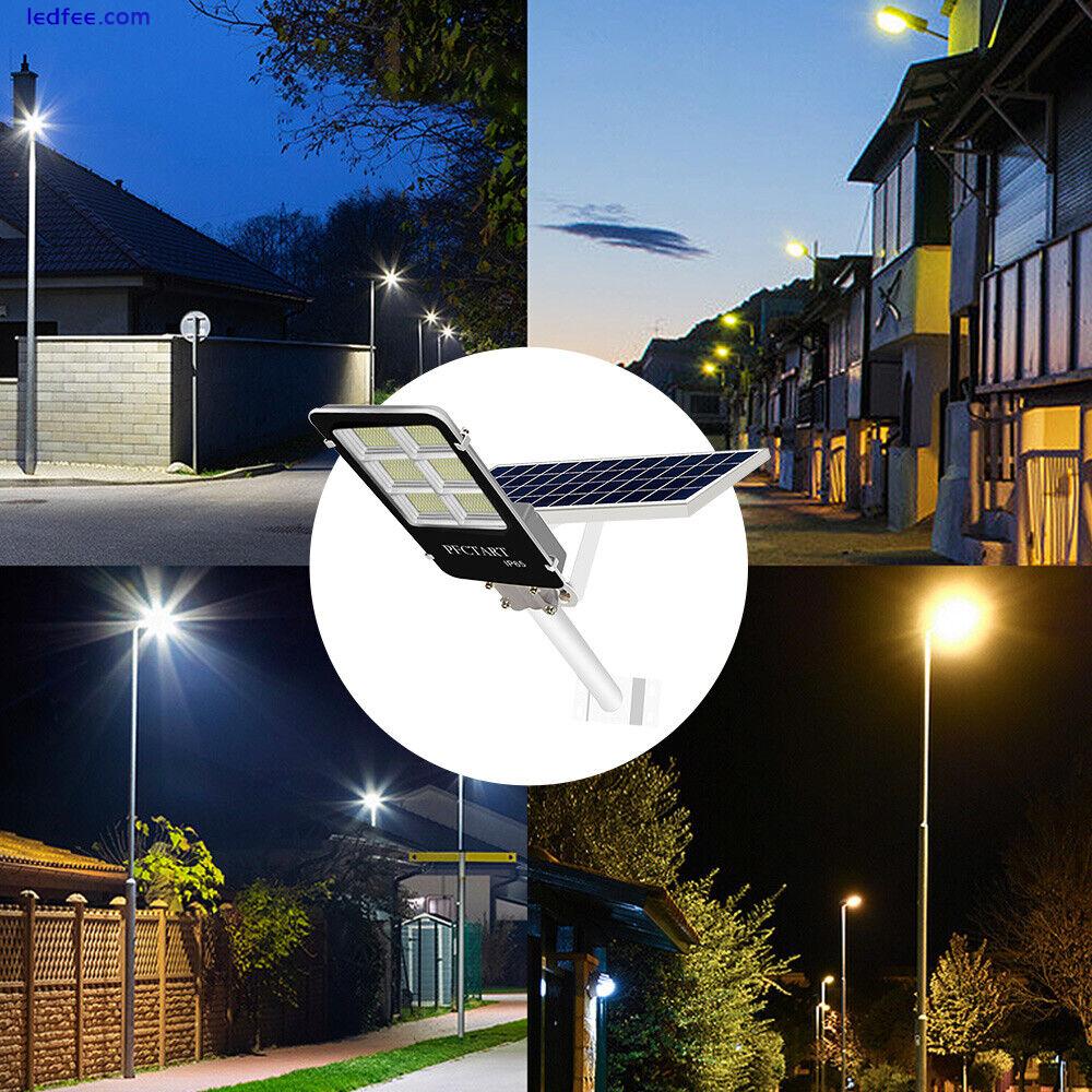 1000W Solar Street Lights Outdoor Dusk to Dawn Wall Lamp Solar Power Flood Light 4 