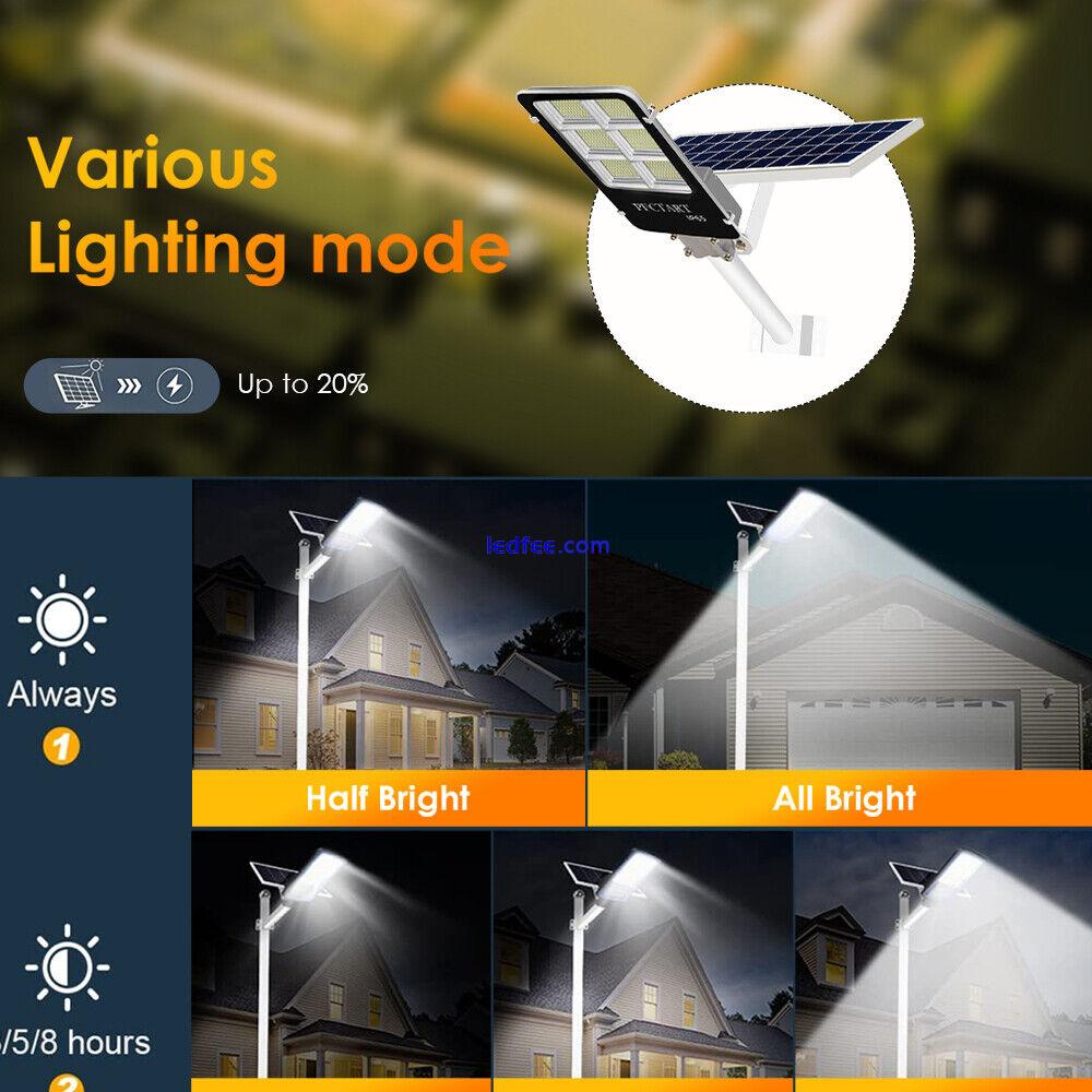 1000W Solar Street Lights Outdoor Dusk to Dawn Wall Lamp Solar Power Flood Light 5 