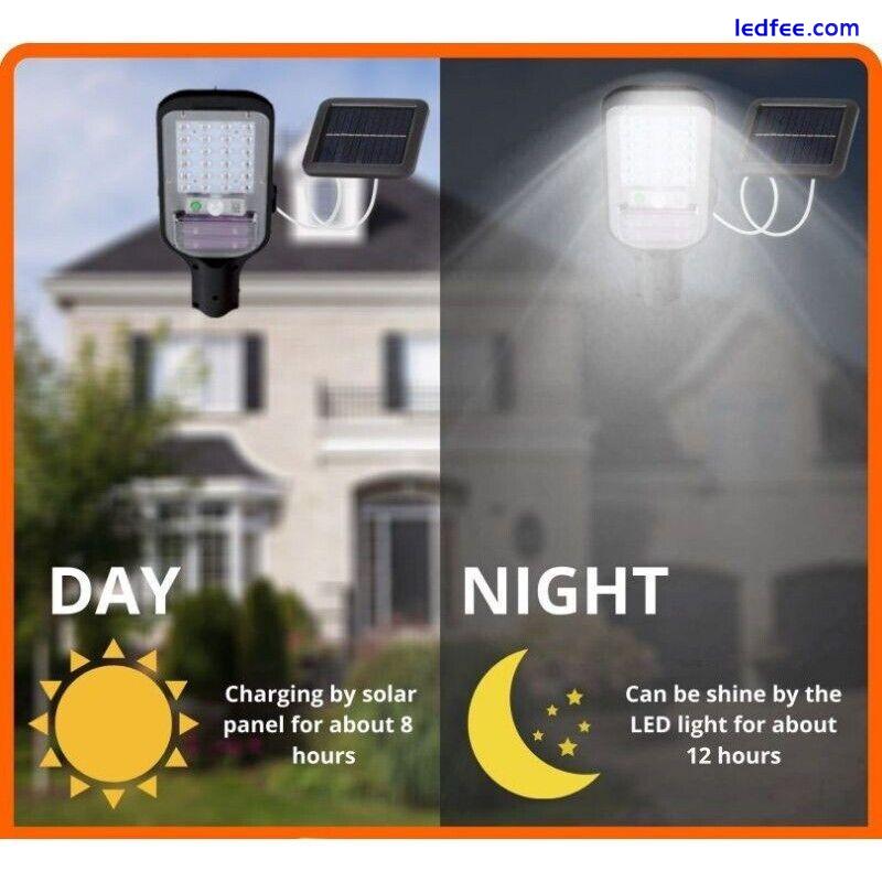 Outdoor Solar Street LED Light Commercial Dusk to Dawn Motion Sensor Wall Lamp 1 