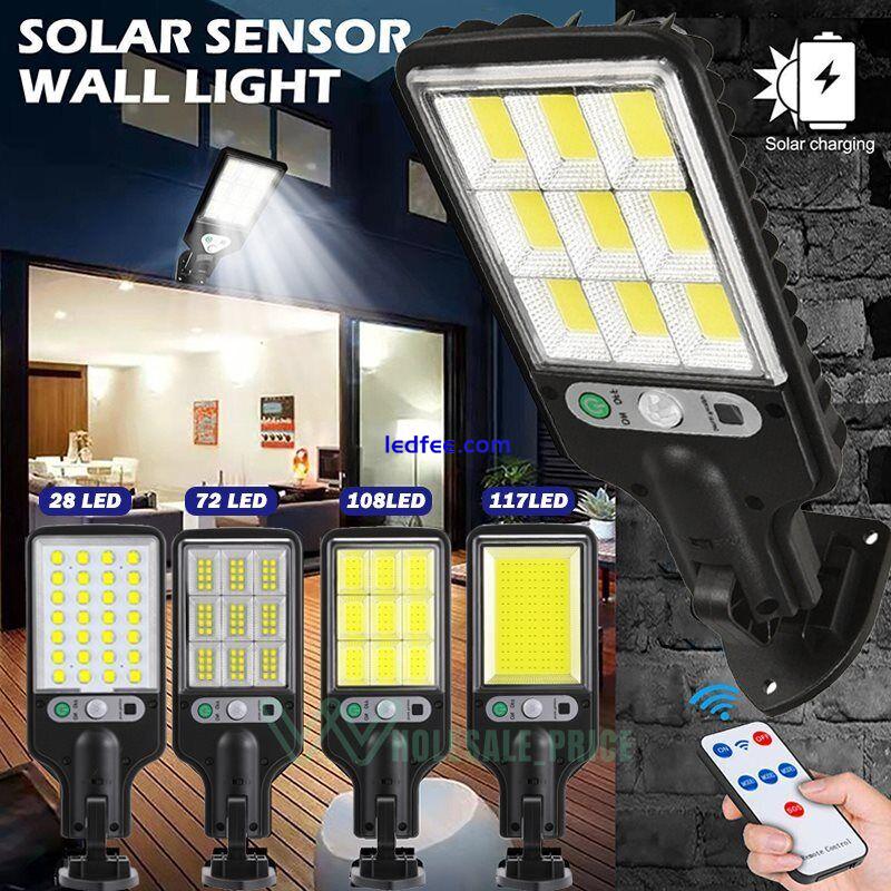 990000LM Solar Street Light Commercial Dusk To Dawn IP67 Outdoor Road Wall Lamp 0 