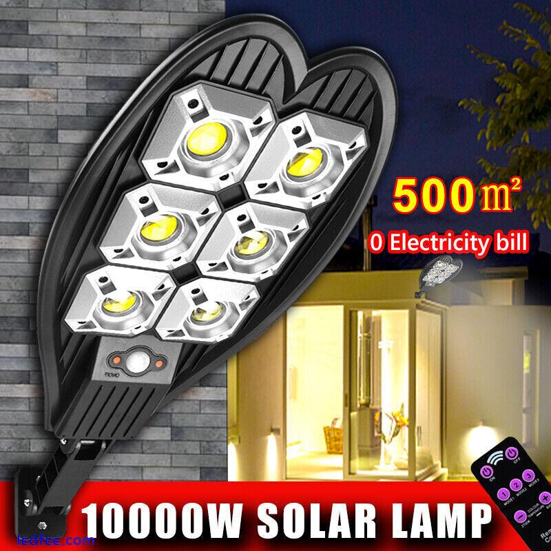 LED Solar Street Light Commercial Motion Sensor Outdoor Garden Lamp Dusk To Dawn 0 