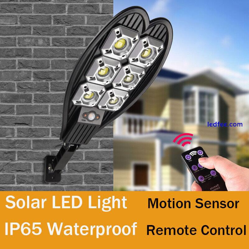 LED Solar Street Light Commercial Motion Sensor Outdoor Garden Lamp Dusk To Dawn 1 