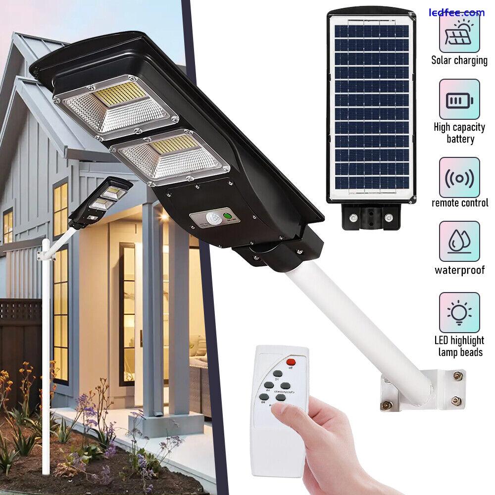 Commercial Solar Street Flood Light LED Lamp Outdoor Area Dusk To Dawn Wall Lamp 2 