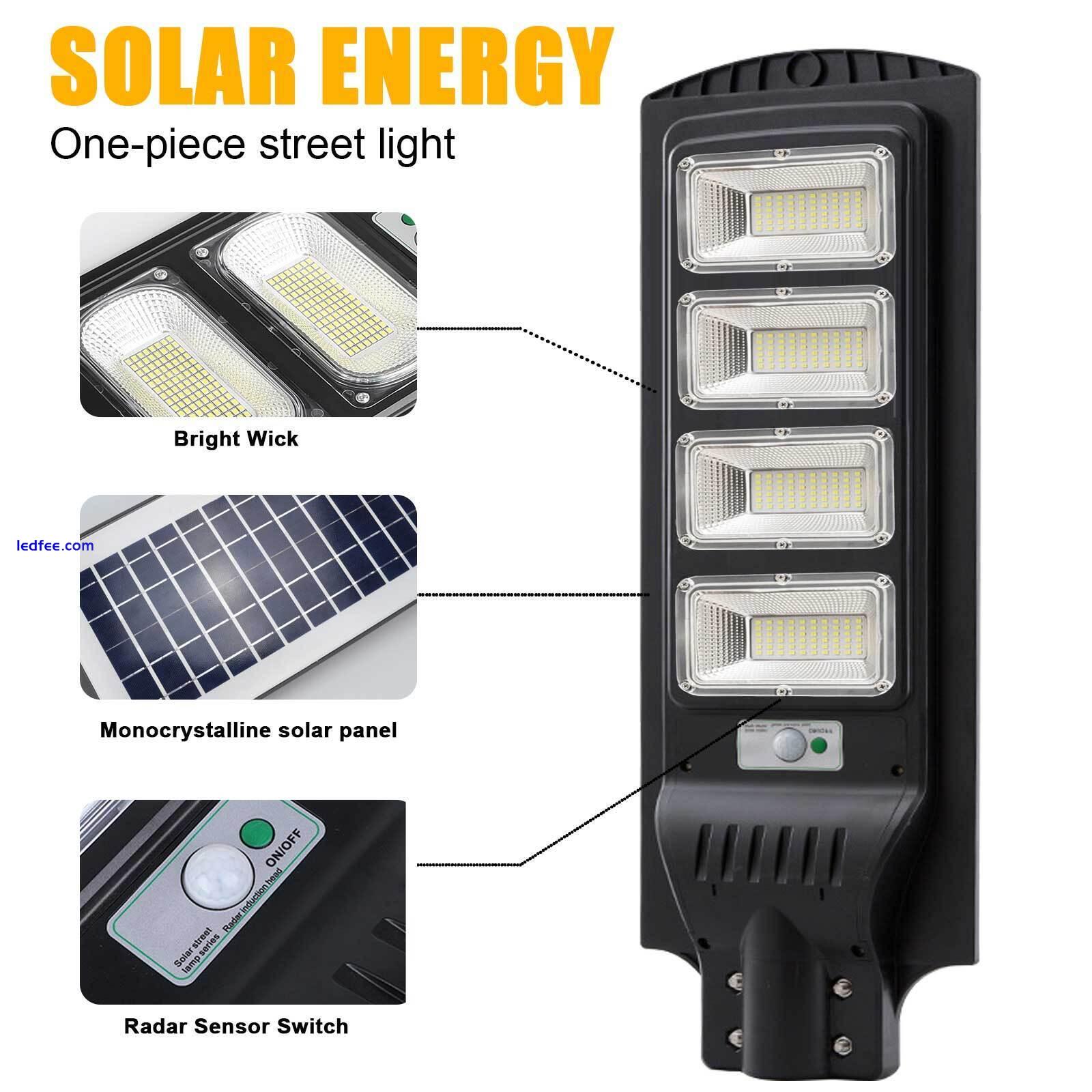 1350000LM Solar Street Light Outdoor Super Bright Dusk to Dawn Parking Road Lamp 2 