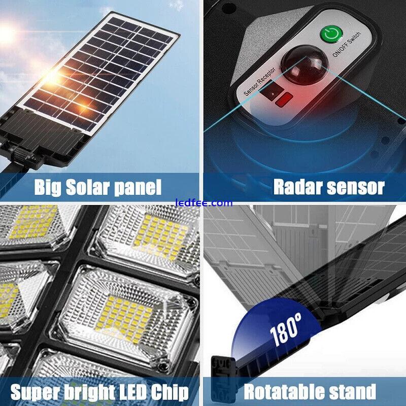 Commercial Solar Street Light LED Full Brightness Outdoor Dusk-to-Dawn Road Lamp 1 