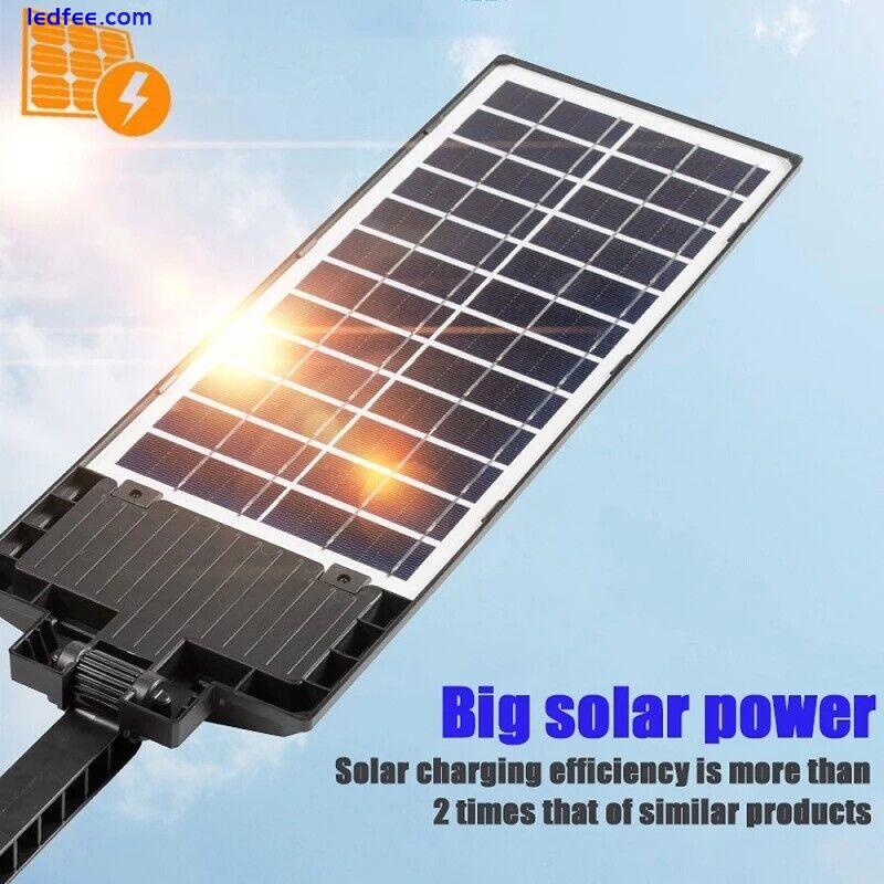 Commercial Solar Street Light LED Full Brightness Outdoor Dusk-to-Dawn Road Lamp 0 