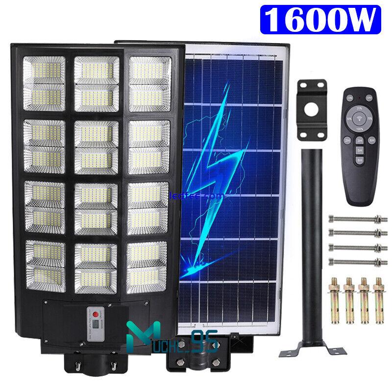 1600W Solar Street Lights Outdoor 900000LM Dusk to Dawn Motion Sensor Solar Lamp 1 