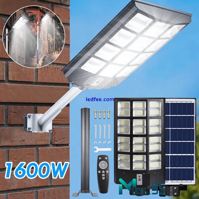 1600W Solar Street Lights Outdoor 900000LM Dusk to Dawn Motion Sensor Solar Lamp 5 