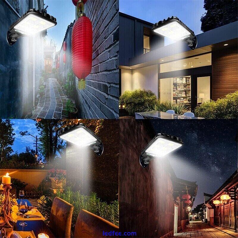 1000000LM LED Solar Motion Sensor Light Bright Garden Outdoor Street Wall Lamp 2 