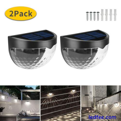 Outdoor Solar Deck Light Powered Wall Light Deck Lights Fence Light Garden Lamp 3 