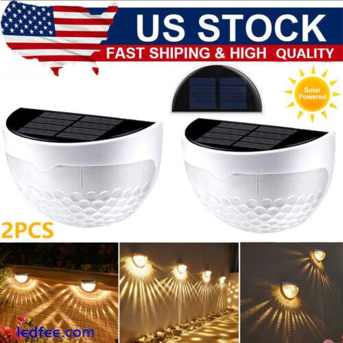 Outdoor Solar Deck Light Powered Wall Light Deck Lights Fence Light Garden Lamp 2 