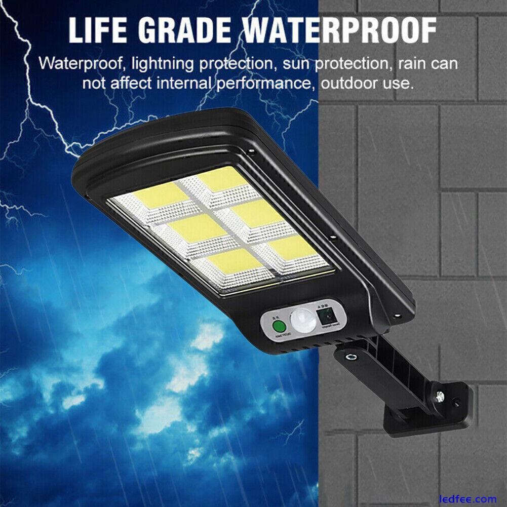 240 LED Solar Street Wall Light PIR Motion Sensor Waterproof Flood Lamp w/Remote 3 