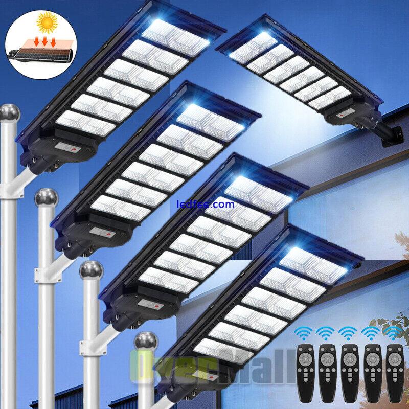 9900000000LM Solar Street Light 1600W Super Bright Dusk to Dawn with Pole Sensor 3 