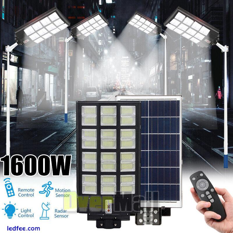 9900000000LM Solar Street Light 1600W Super Bright Dusk to Dawn with Pole Sensor 2 