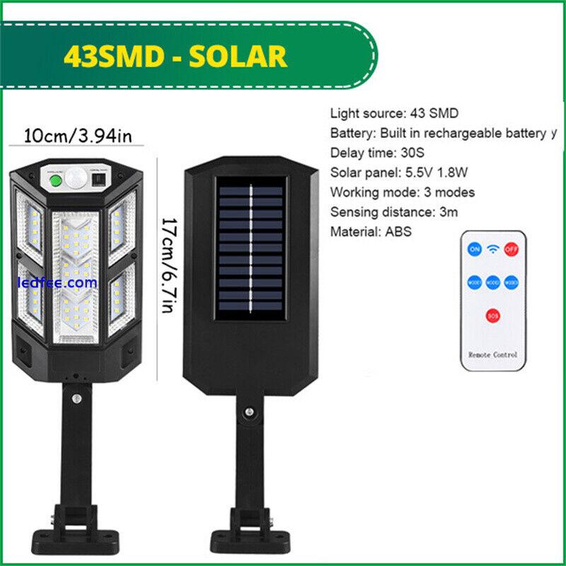 2PK Commercial Solar Street Flood Light Outdoor Road Dusk To Dawn Wall LED Lamp 2 