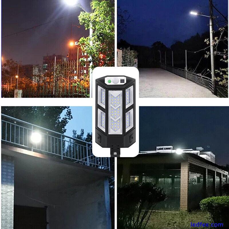 2PK Commercial Solar Street Flood Light Outdoor Road Dusk To Dawn Wall LED Lamp 3 