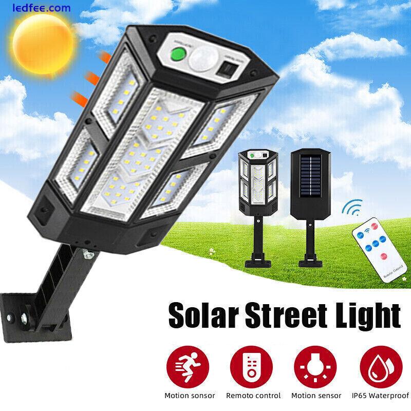 2PK Commercial Solar Street Flood Light Outdoor Road Dusk To Dawn Wall LED Lamp 0 