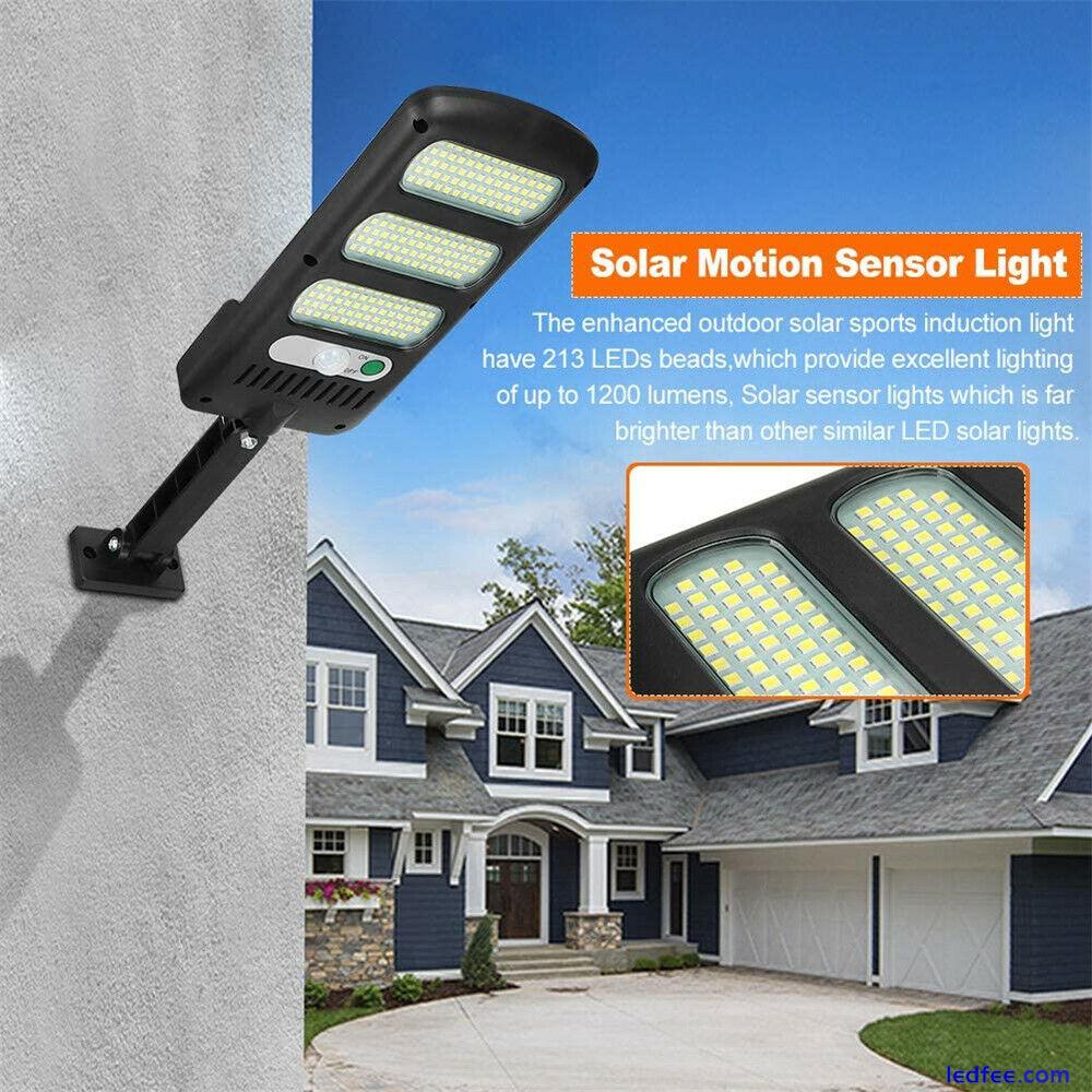 600W LED Solar Wall Light Motion Sensor Outdoor Garden Security Street Yard Lamp 2 