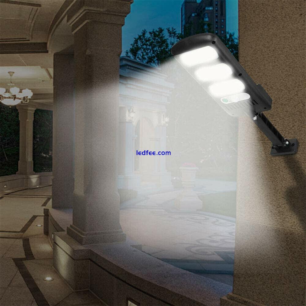 600W LED Solar Wall Light Motion Sensor Outdoor Garden Security Street Yard Lamp 5 