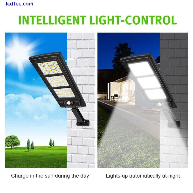 Commercial Solar Street Flood Light LED Outdoor Road Area Dusk To Dawn Lamp 2PK 4 