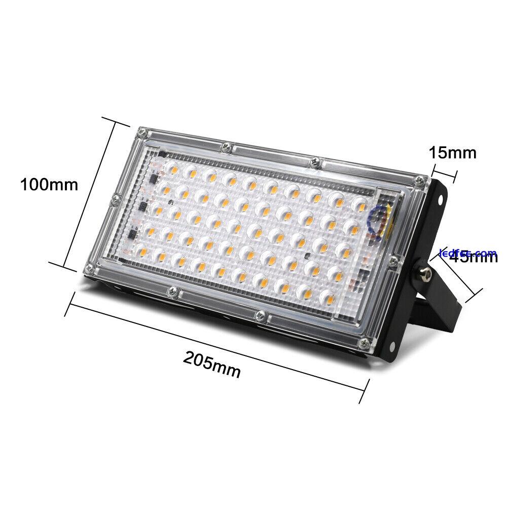 50W Watt Led Flood Light Outdoor Security Garden Yard Spotlight Lamp 110V 220V 4 