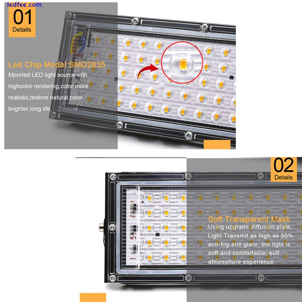 50W Watt Led Flood Light Outdoor Security Garden Yard Spotlight Lamp 110V 220V 0 