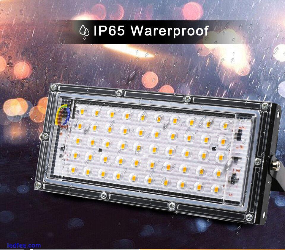 50W Watt Led Flood Light Outdoor Security Garden Yard Spotlight Lamp 110V 220V 3 