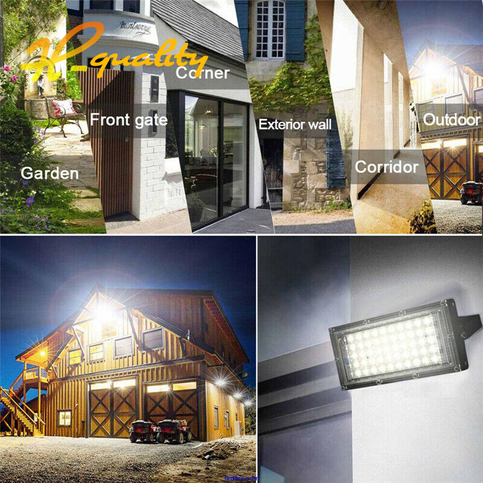 50W LED Floodlight Outdoor Light Security Wall Flood Lights 100lm/w SMD2835 2 