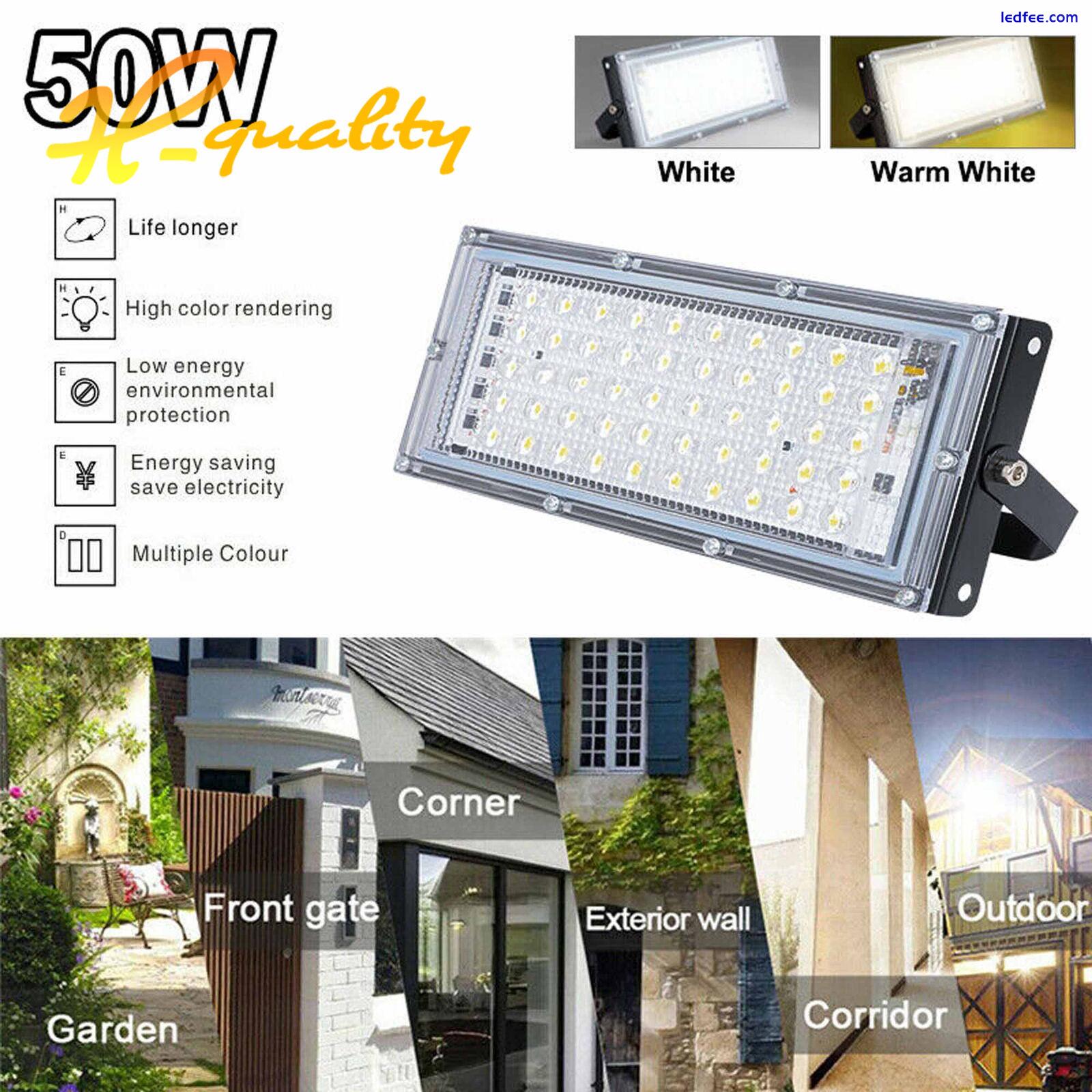 50W LED Floodlight Outdoor Light Security Wall Flood Lights 100lm/w SMD2835 4 