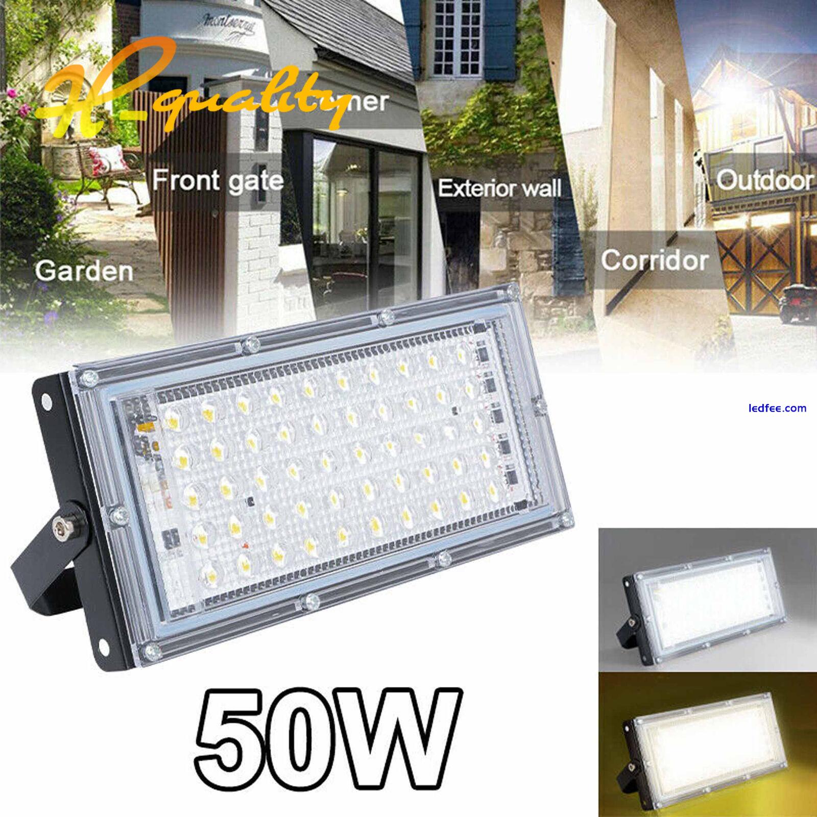 50W LED Floodlight Outdoor Light Security Wall Flood Lights 100lm/w SMD2835 5 