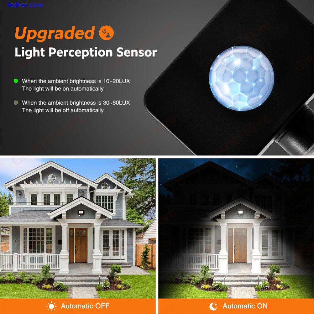 PIR LED Floodlight Motion Sensor Light 10W-400W Home Security Flood Garden Lamp 0 