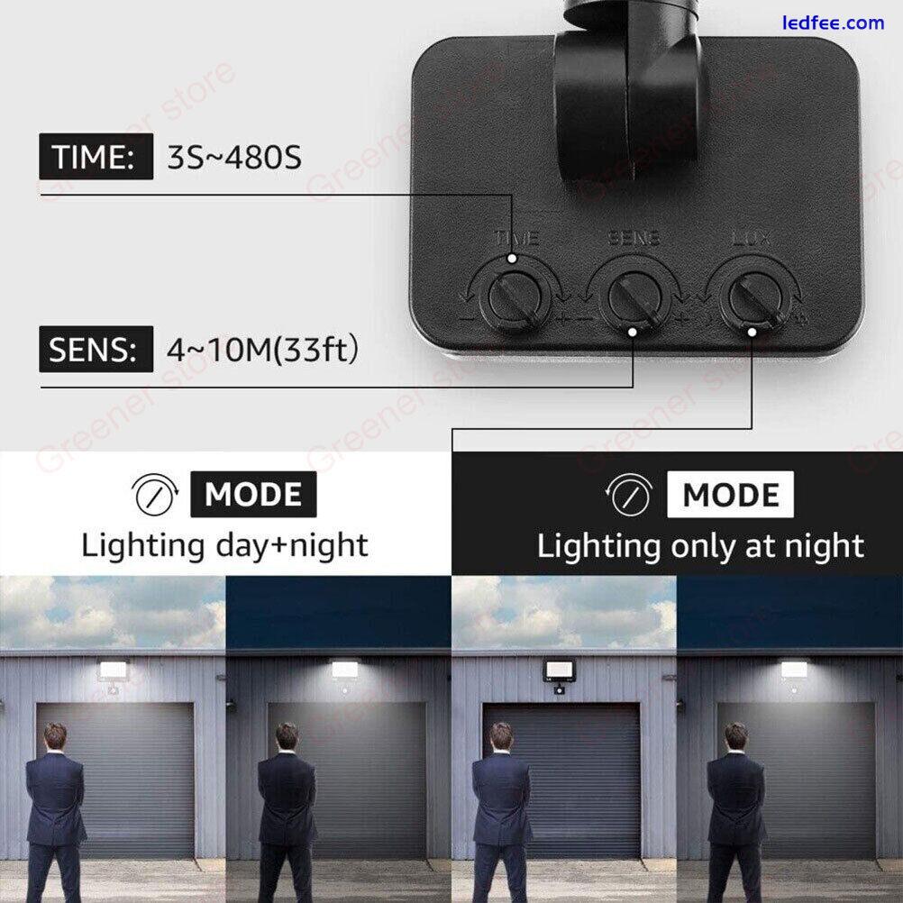 PIR LED Floodlight Motion Sensor Light 10W-400W Home Security Flood Garden Lamp 4 