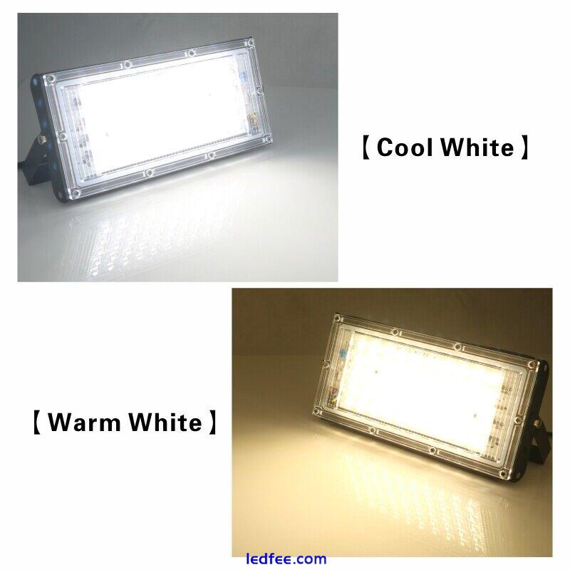 50W Led Flood Light Outdoor Security Lamp Garden Yard Spotlight Cool/Warm White 5 