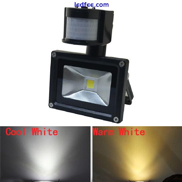 10W 20W 30W 50W White Pir Motion Sensor Security LED Flood Light Outdoor Lamp AC 0 