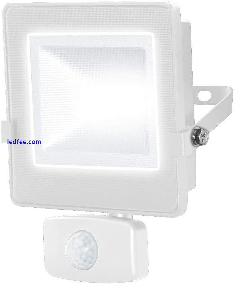 Luceco LED Floodlight PIR Sensor Motion 10W White  Outdoor Security Flood Light 0 