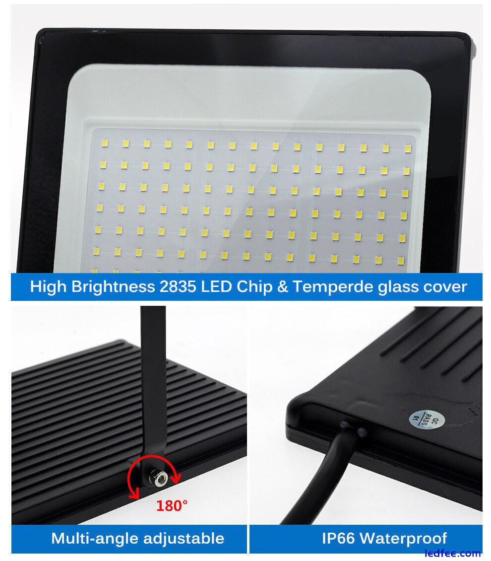 LED Flood Light IP66 Waterproof Outdoor Lighting LED Spotlight Wall Floodlights 2 