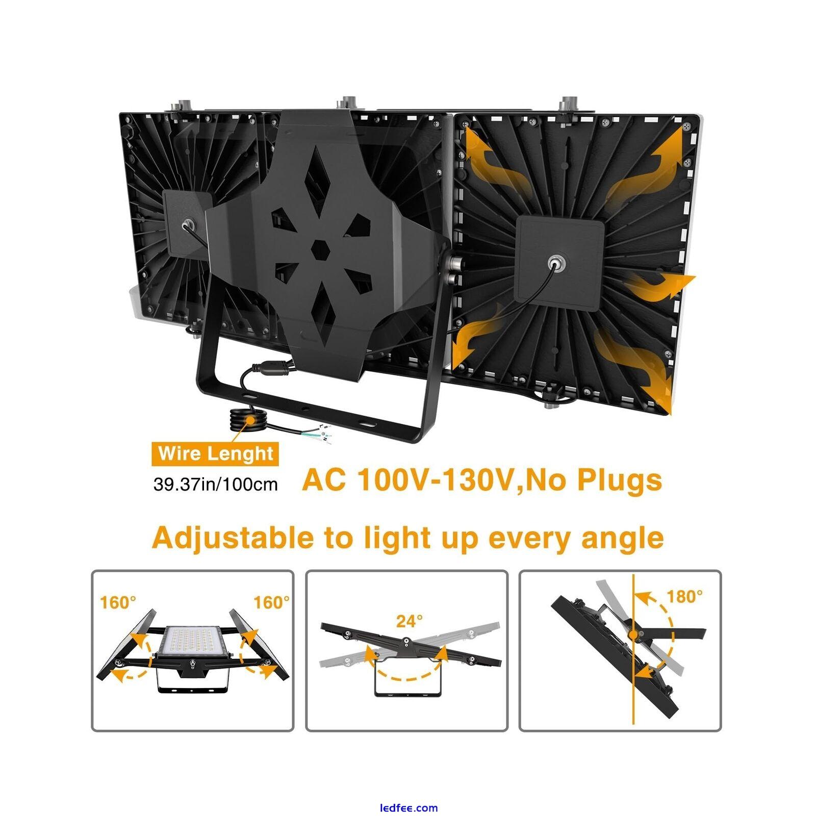 LED Flood Light Outdoor 600W, 60000LM Smart APP Control Tunable White 3000K-6... 2 