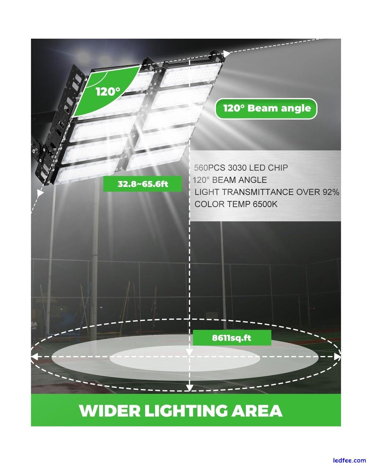 Spolehli LED Stadium Flood Lights 3000W Equivalent 80000LM Super Bright LED A... 2 