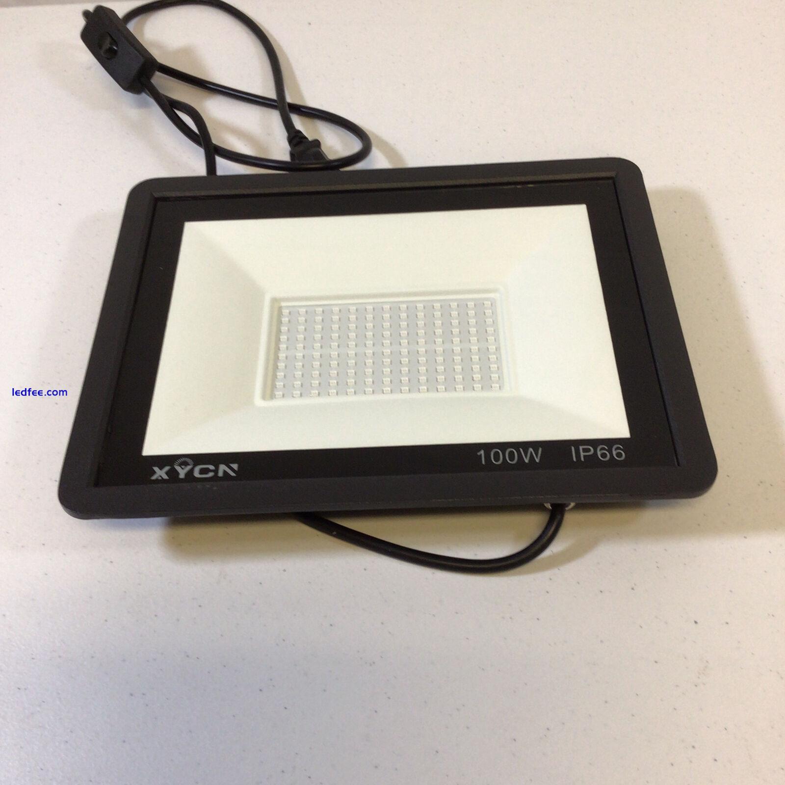 XYCN Black White Super Bright Waterproof 100W Outdoor Security LED Flood Light 0 