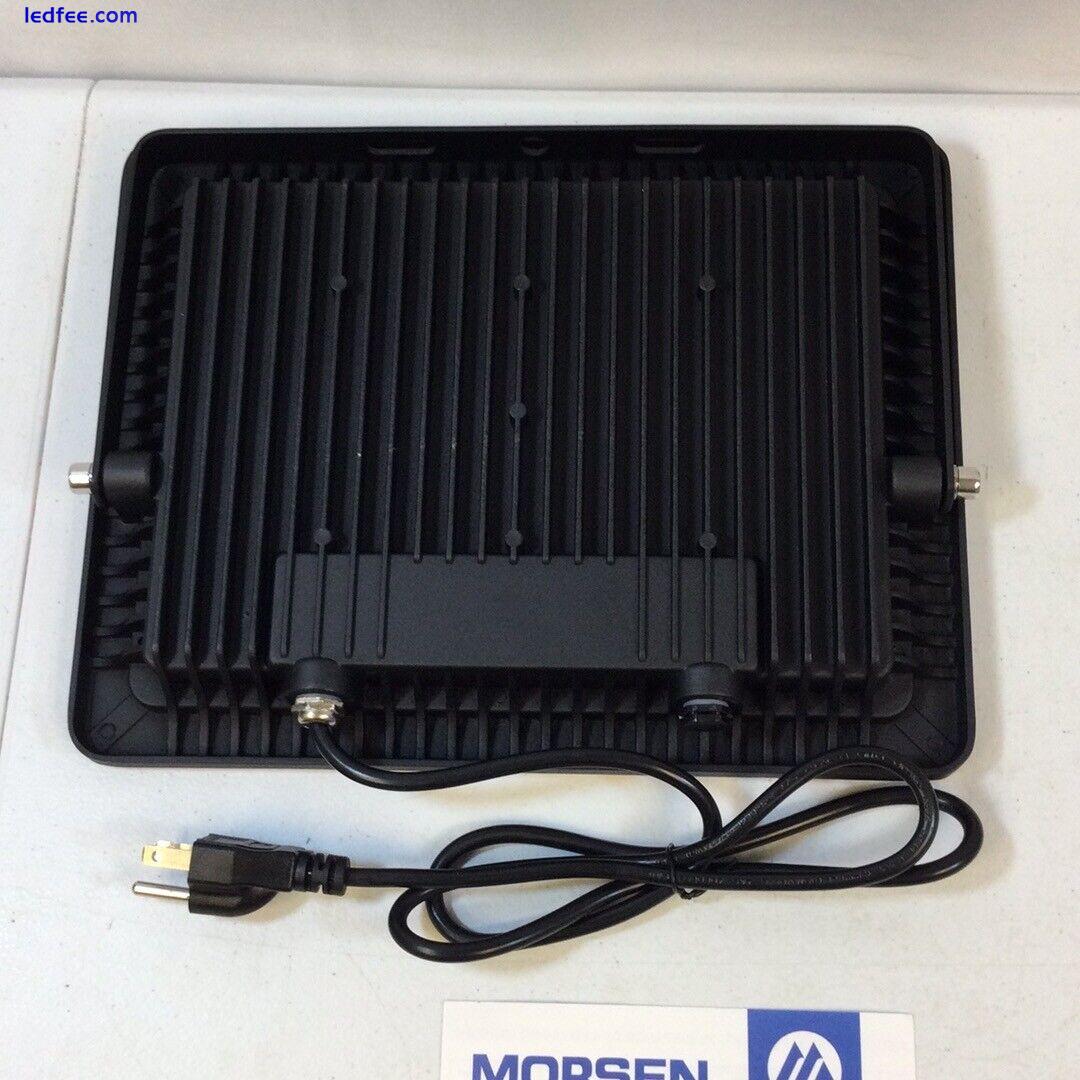 Morsen Black White IP66 Waterproof 300W 30000lm Security LED Flood Light 2 Pack 3 