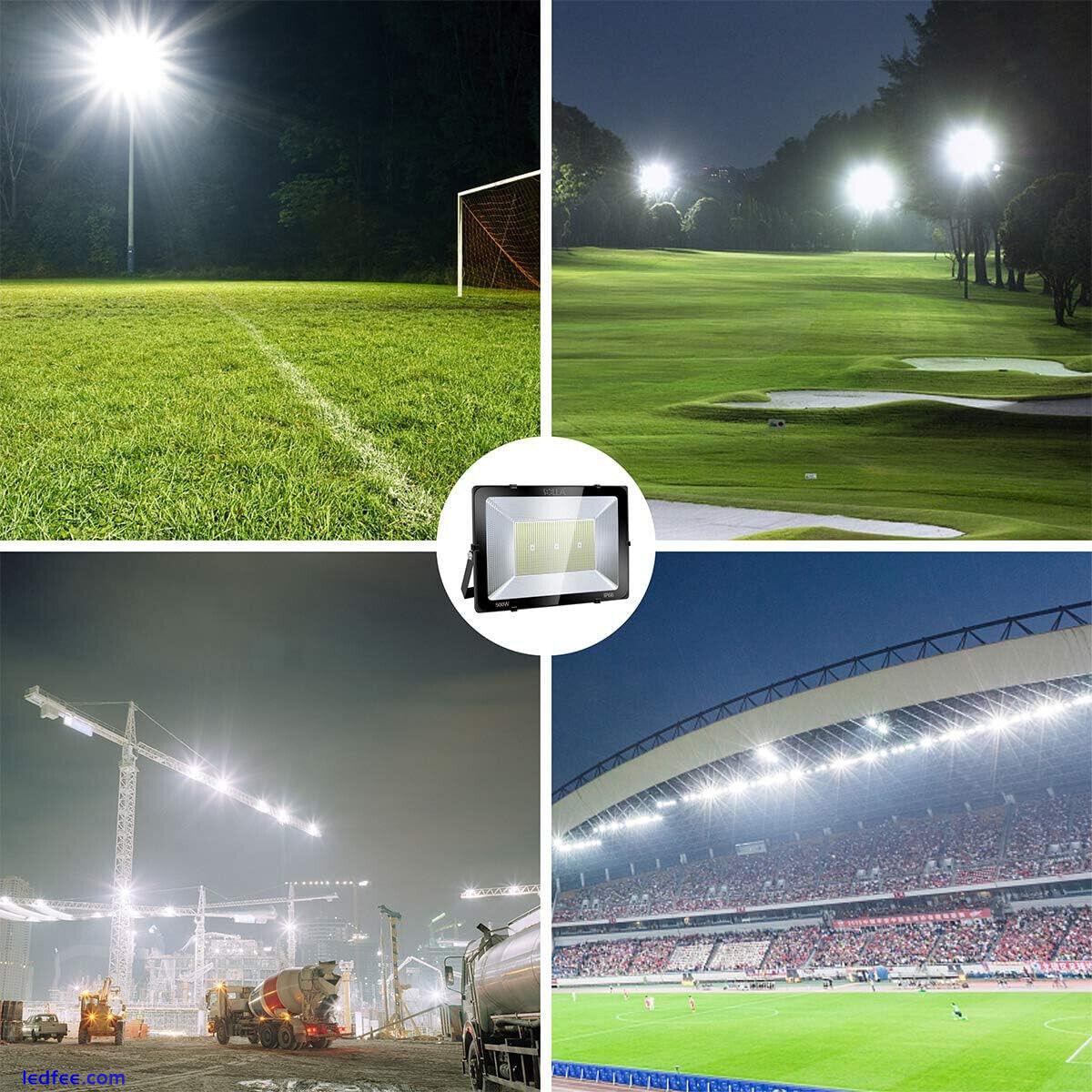 SOLLA 500W LED Flood Light, IP66 Waterproof, 40,000 Lumen, 2750W Equivalent 0 