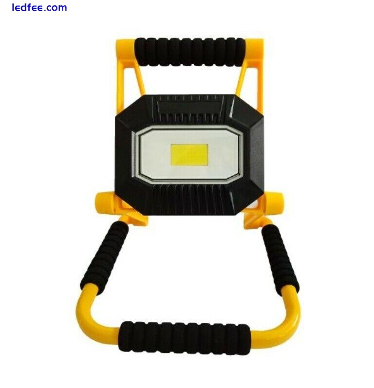 10/20W Rechargeable Hi Power LED USB Foldable Flood Light White Camping Work 0 