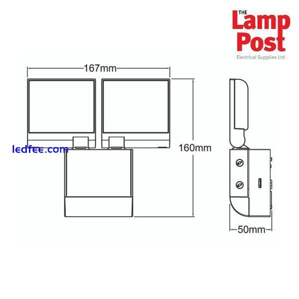 Timeguard LED200PIRBP 17W LED Compact Floodlight Twin Flood With PIR – Black 2 