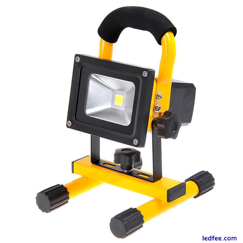 10W 20W 30W Portable Hi Power White LED Work Light Rechargeable Flood Light IP65 0 