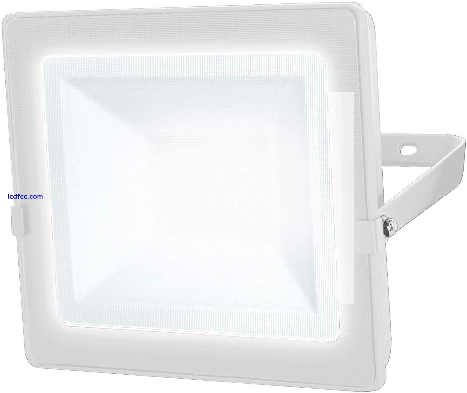 LUCECO LED SLIMLINE FLOODLIGHTS 10W 20W 30W 50W BLACK WHITE IP65 RATED 3 