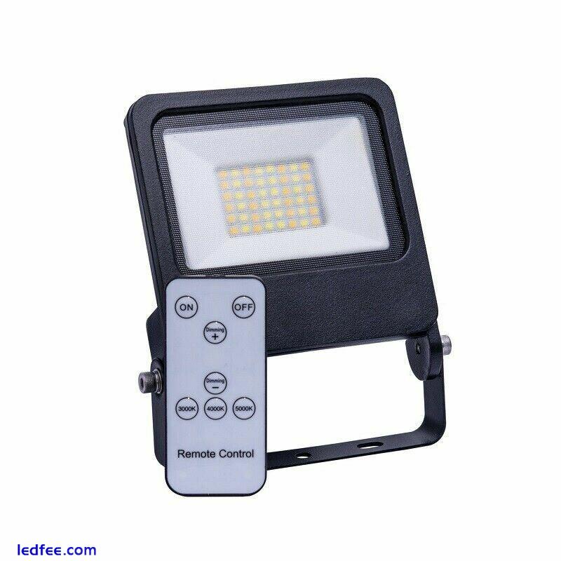 Diamond LED Dunham CCT Tri Colour LED Flood Lights 10w,20w,30w,50w Std or PIR 3 