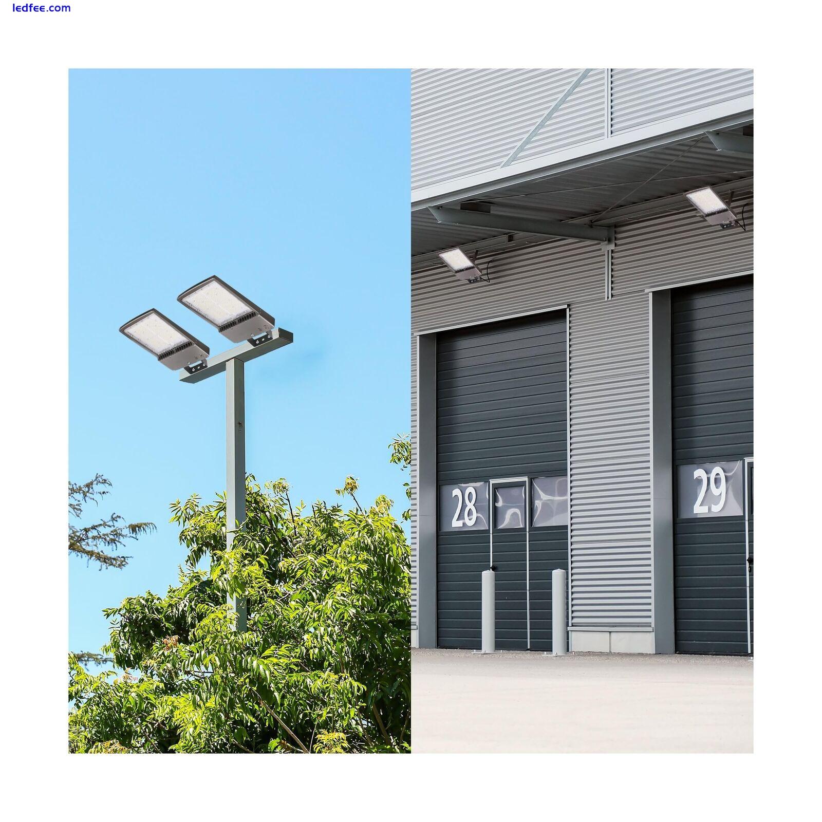 300W LED Parking Lot Lights, 42000LM Dimmable LED Shoebox Flood Lights 5700K ... 5 