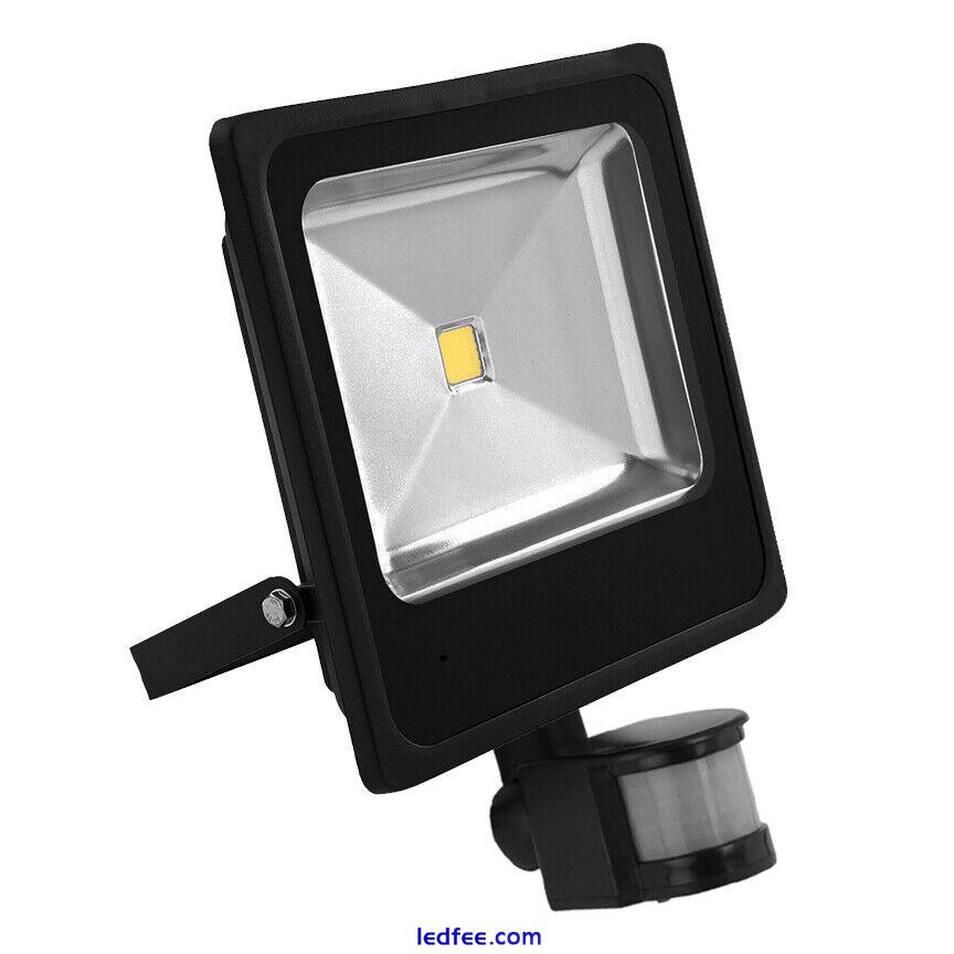 Slimline LED Floodlights With PIR Motion Sensor Security Outdoor Flood Light UK 5 