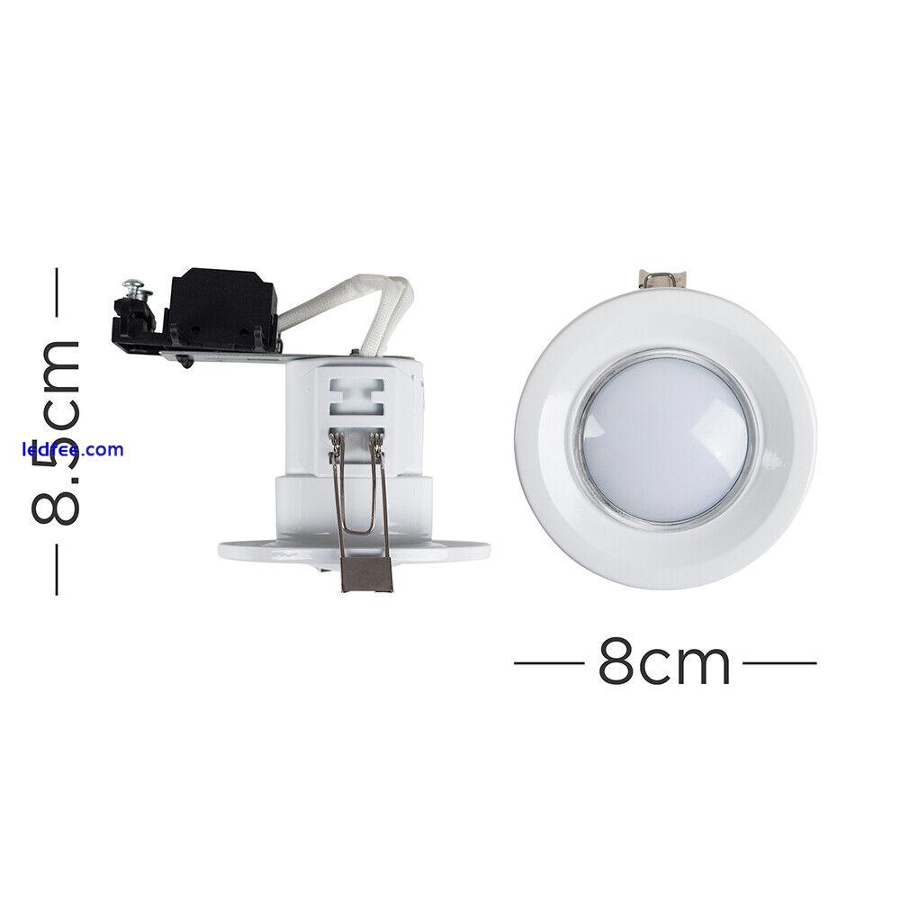 Pack of 20 Downlights GU10 Fire Rated Recessed Downlighters Spotlights LED Bulbs 5 